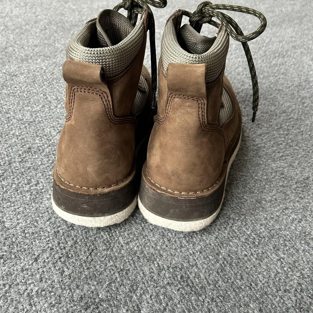 Simms Wading‎ Boots Mens 6 Brown Nubuck Mesh Felt Sole Non Slip Fishing